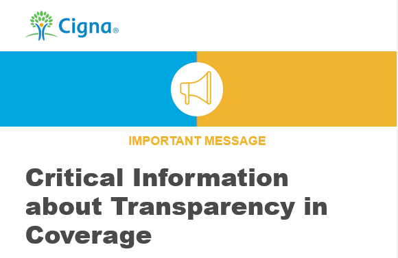 Cigna Transparency in Coverage