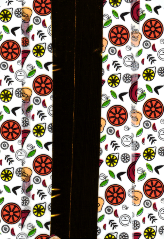 Art card with floral decorative tape